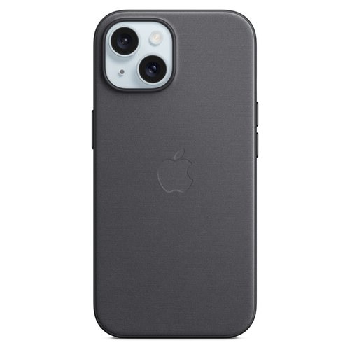 foto del prodotto cover iphone 15 finewoven compatibile con magsafe black nero