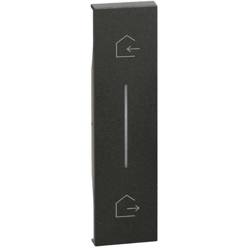 foto del prodotto cover per comando scenario bticino living now 1 modulo nero kg40