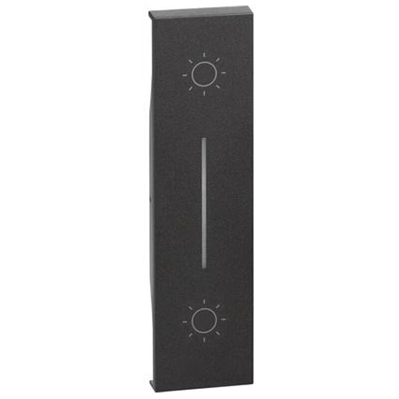 foto del prodotto cover per pulsante non interbloccato bticino living now k4036 nero kg05l