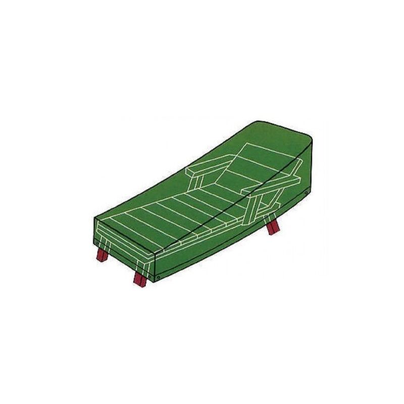 foto del prodotto cover protezione telo per lettino da giardino esterno pvc verde 1pz 28637 