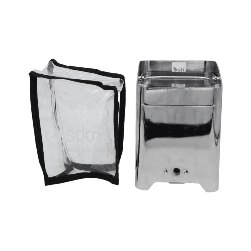foto del prodotto cover rain per faretti smart battery copertura anti pioggia impermeabile wisdom