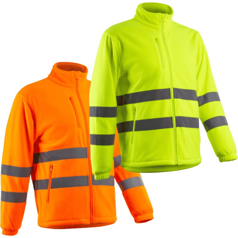 foto del prodotto coverguard pile alta visibilita full zip ritto giallo 2xl