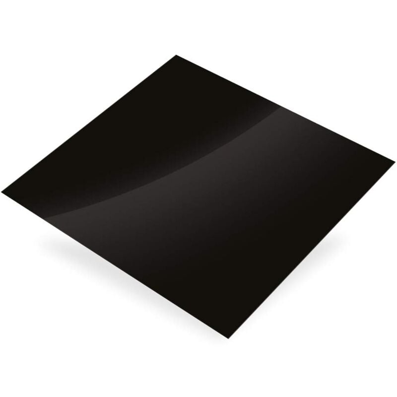 foto del prodotto cqfd lamiera in alluminio laccato nero 500 x 250 x 1 mm