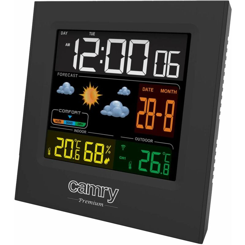 foto del prodotto cr 1166 stazione meteo, nero camry