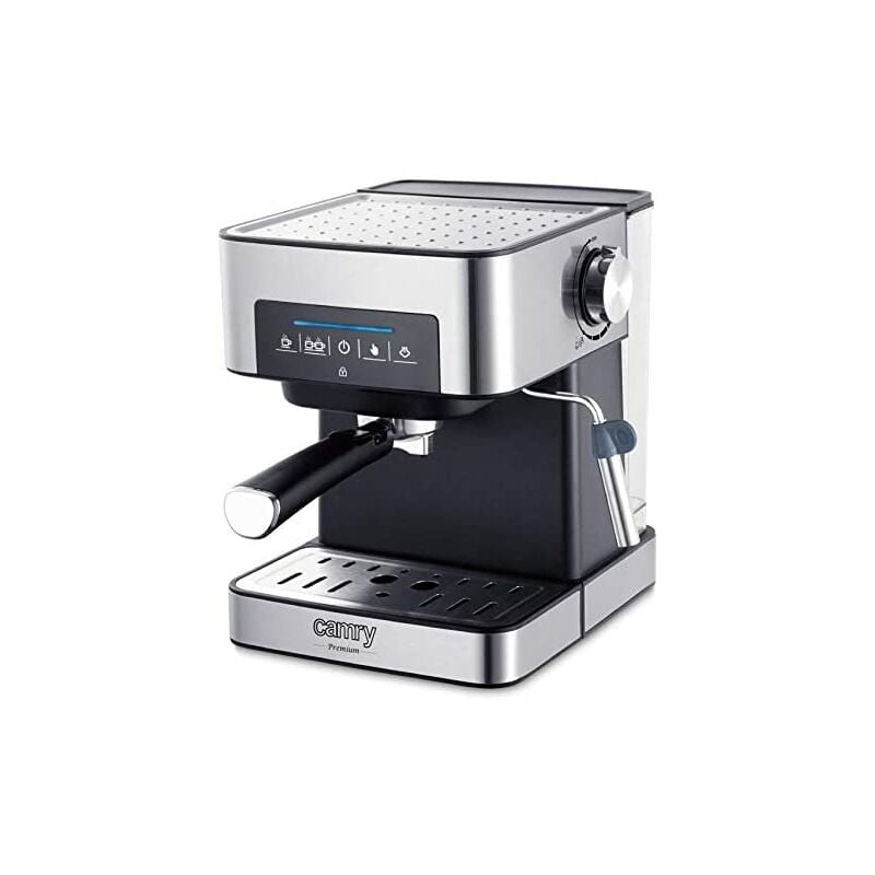 foto del prodotto cr 4410 macchina per caff a vapore con pannello touch, potenza 850 w, doppio filtro in acciaio, spegnimento automatico, due termostati camry
