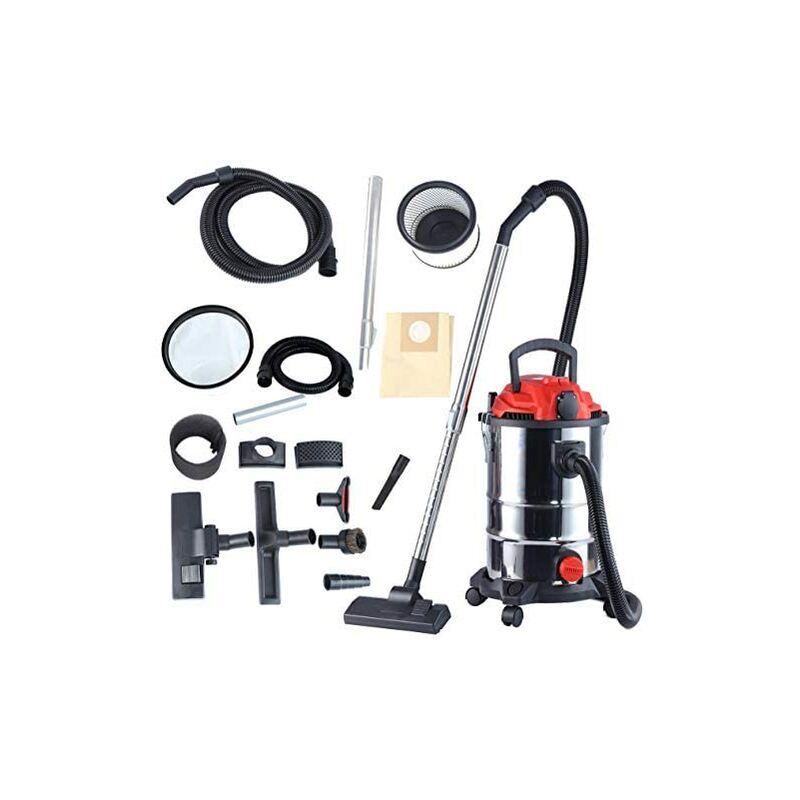 foto del prodotto cr 7045 aspirapolvere industriale professionale con presa di corrente, aspirapolvere a umido e a secco, funzione soffiante, aspirapolvere per ceneri,