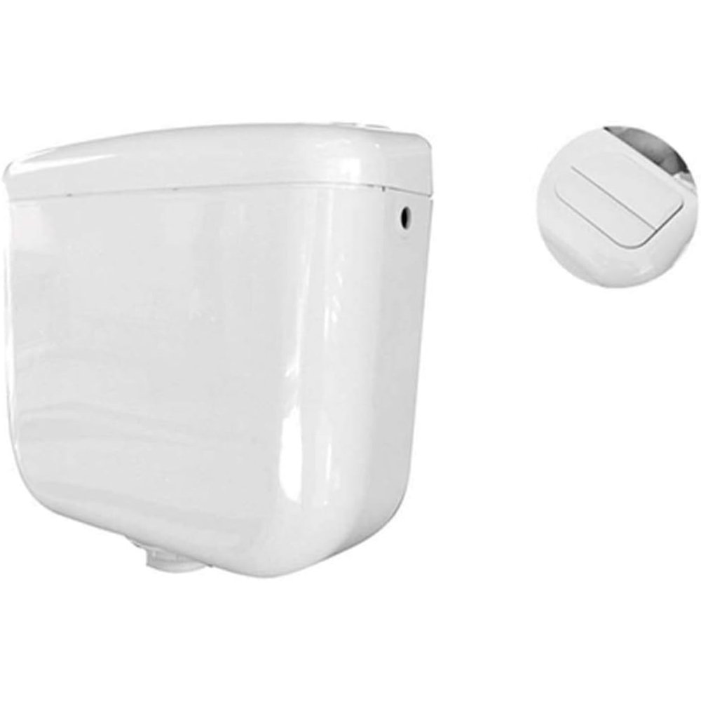 foto del prodotto cr cassetta di scarico monoblocco doppio pulsante - bianca - 9lt