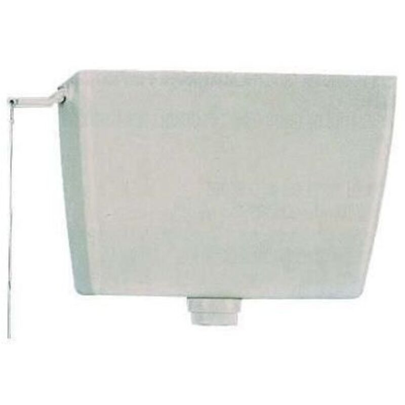 foto del prodotto cr - cassetta scarico wc modello pvc alta senza coperchio plastica bianco bagno