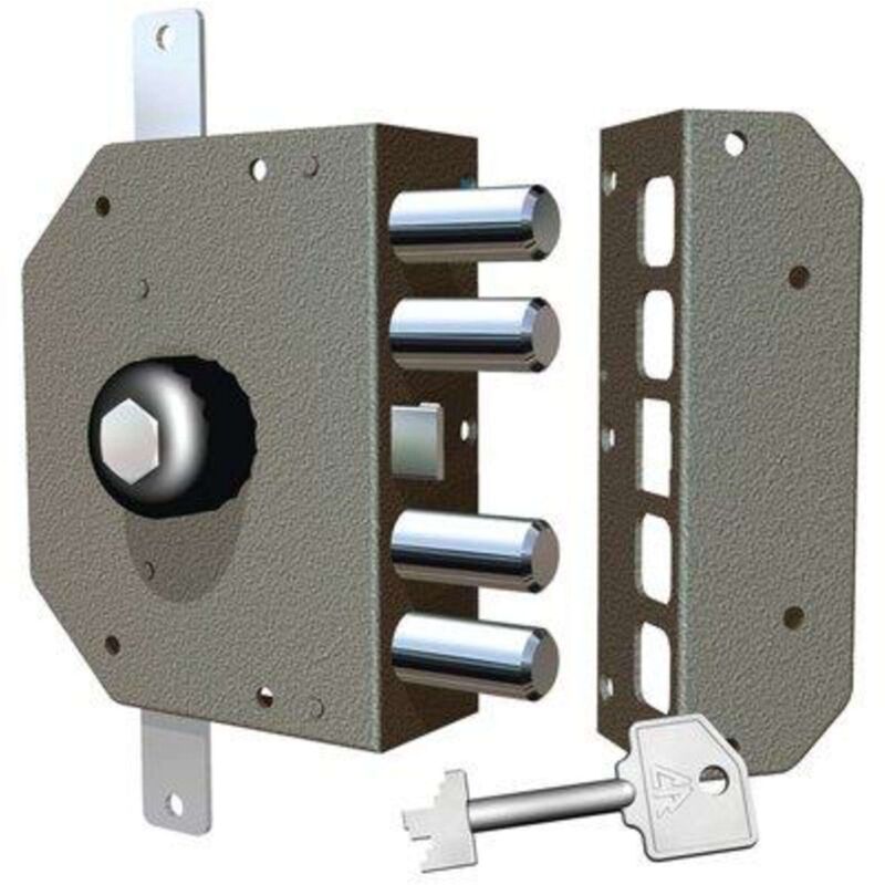 foto del prodotto cr serratura legno applicare 3250p c.pompa m4 pomolo tripl s e.mm 60 sx 1 pezzo