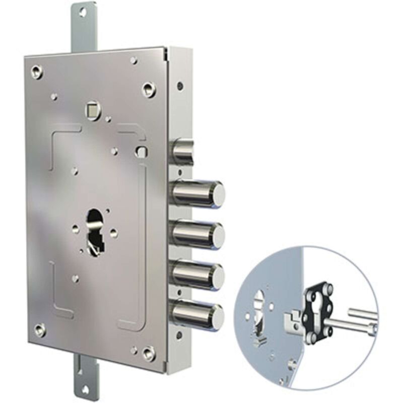 foto del prodotto cr - serratura triplice applic. c s . cil. europ. blind. rev. 2655 pe 2 - 2655pen-02