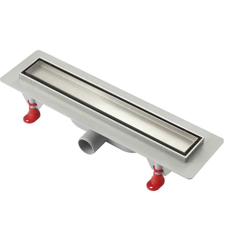foto del prodotto cr smart canalina doccia piastrellabile sifone gravitazionale profilo inox 398 mm