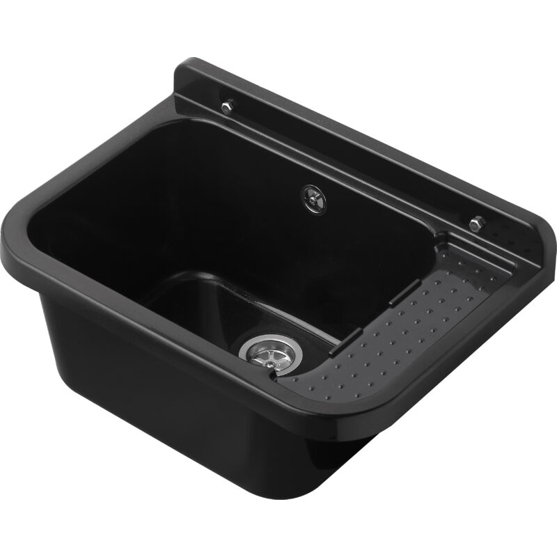 foto del prodotto cr smart pilozzo 50 in pp con griglia colore nero lucido