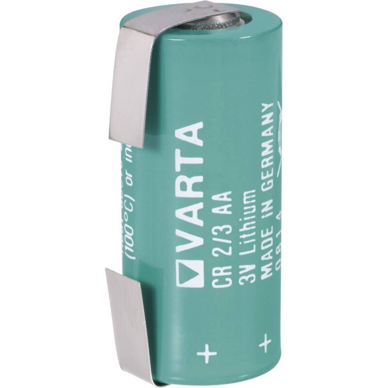 foto del prodotto cr2 3 lf batteria speciale cr 2 3 aa lf linguette a saldare a u litio 3 v 1350 mah 1 pz. - varta