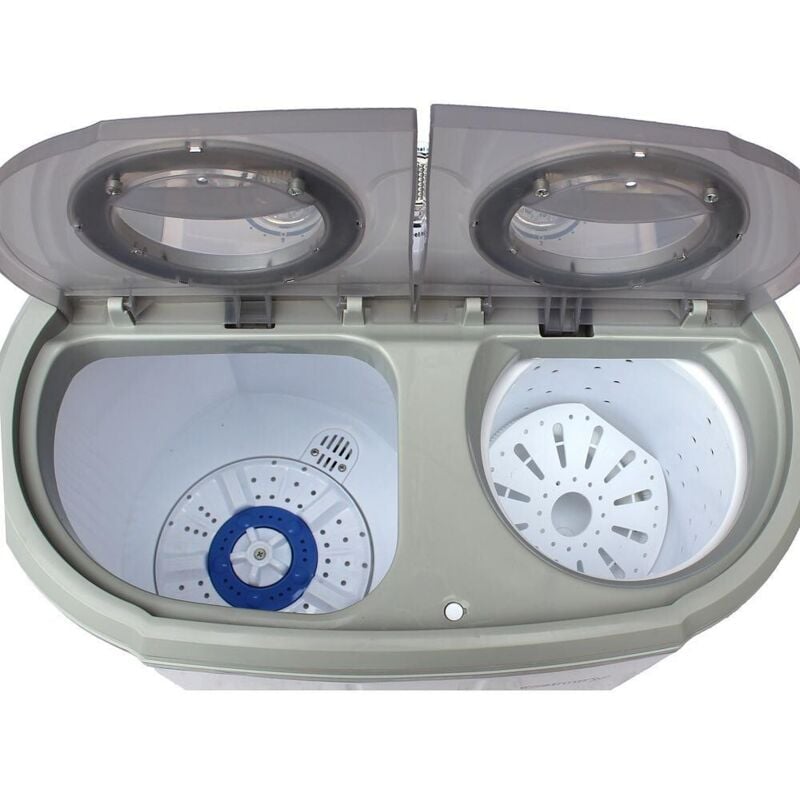 foto del prodotto cr8052, mini lavatrice con centrifuga, 3 kg camry