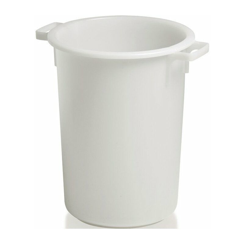 foto del prodotto craemer plastica can 40l hd pe bianco d420xh445mm con schermo maniglia esterno