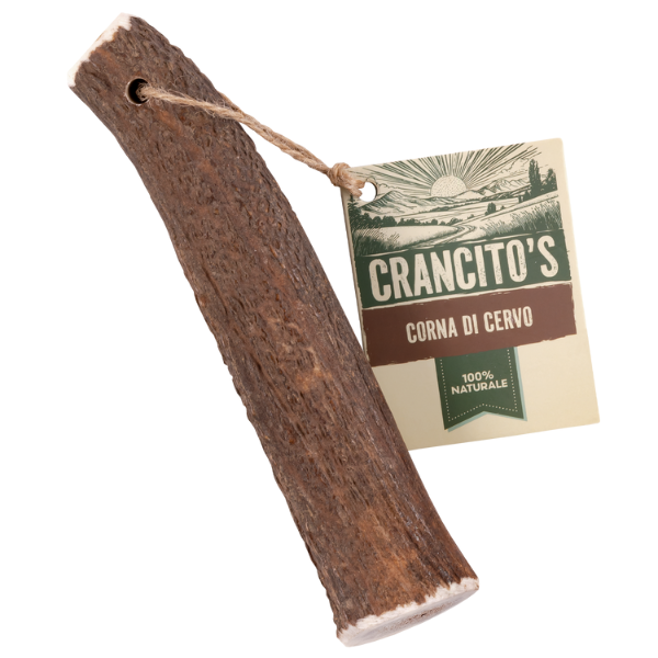 foto del prodotto crancito s corna di cervo snack naturale per cani small 50 80 gr 1 ordine scegli lo sconto bzr5 bzr20 200 punti fedelt 