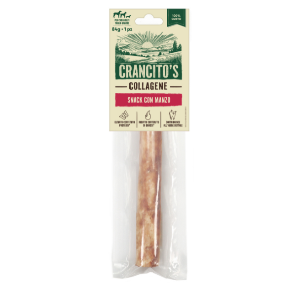 foto del prodotto crancito s stick collagene snack naturale per cani manzo 84 gr 1 ordine scegli lo sconto bzr5 bzr20 200 punti fedelt 