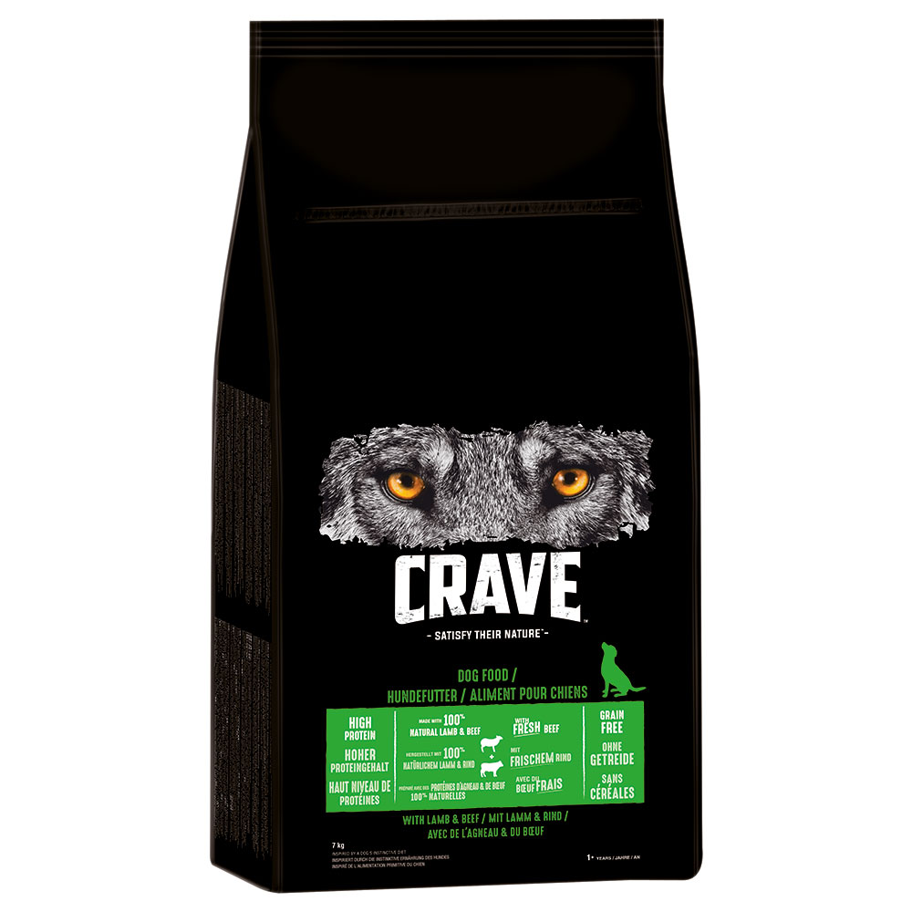 foto del prodotto crave adult dog crocchette con agnello manzo - 7 kg