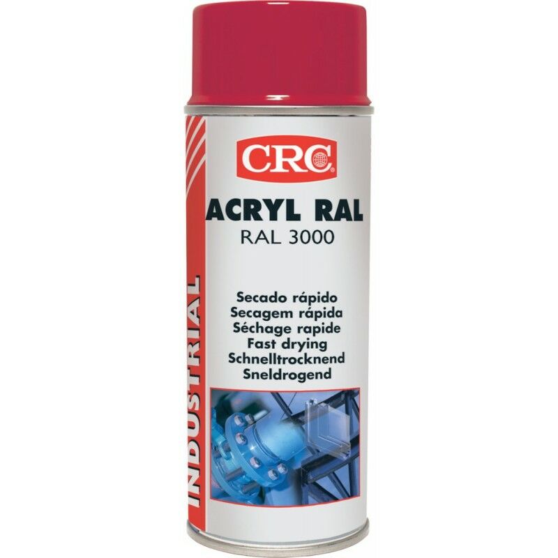 foto del prodotto crc acrilico ral 3000 mattoni rossi 400ml aerosol a 6 