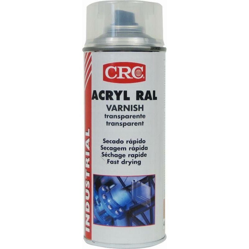 foto del prodotto crc vernice acrilica a spruzzo lucida incolore 520ml 400ml 11682