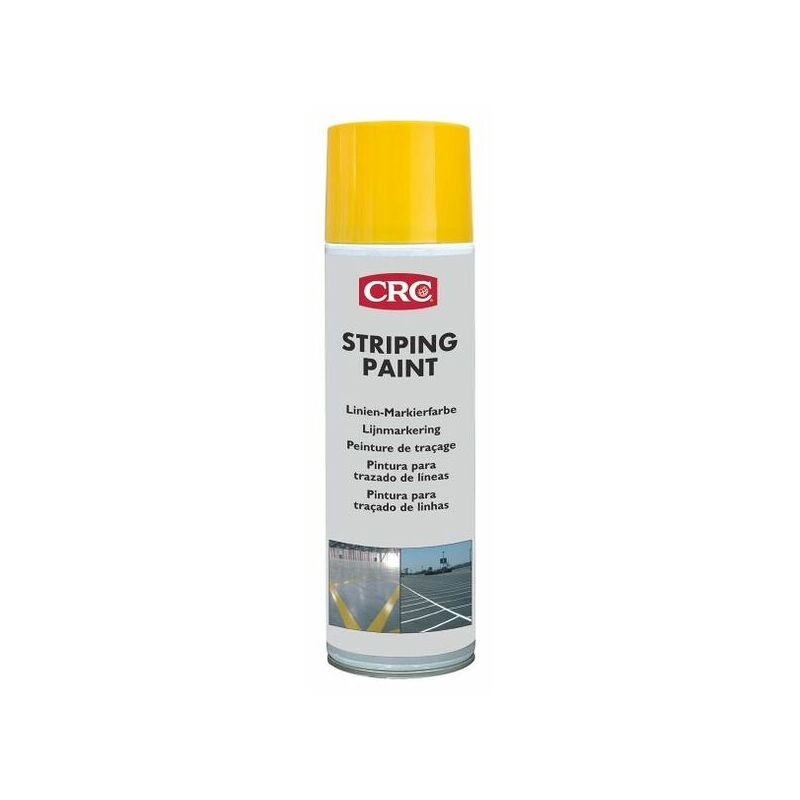 foto del prodotto crc vernice permanente spray per strisce giallo 500 ml kf siceron 11671