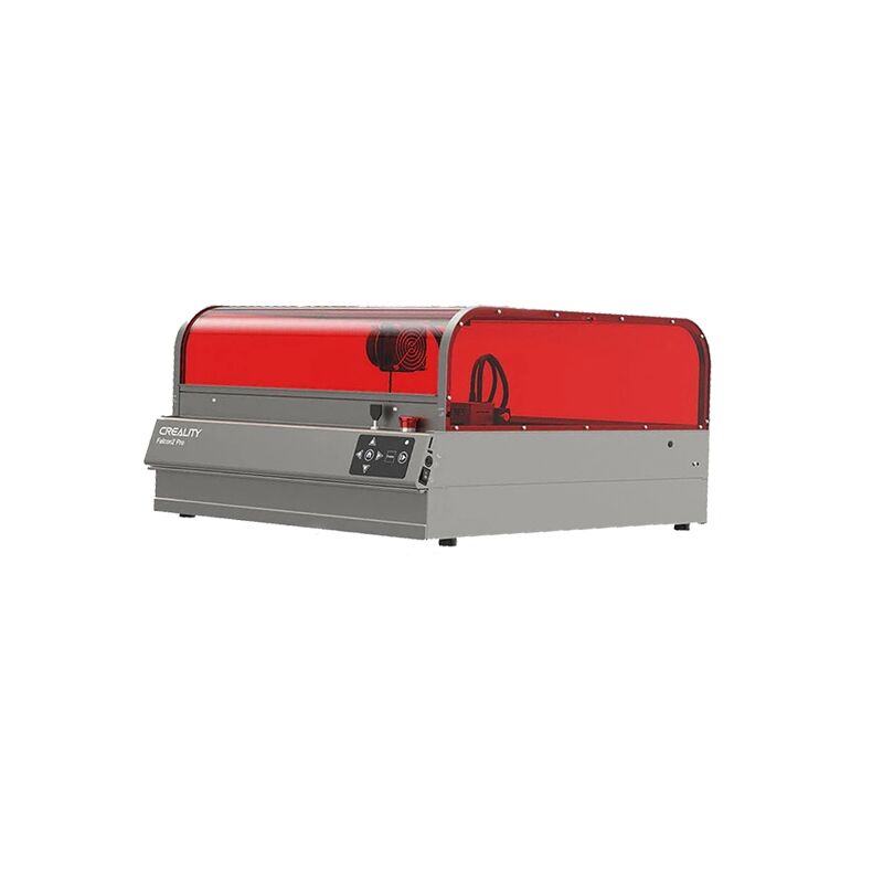 foto del prodotto creality incisore laser falcon2 pro da 22 w, certificazione di sicurezza fda classe 1, supporto aereo integrato, copertura visibile curva,