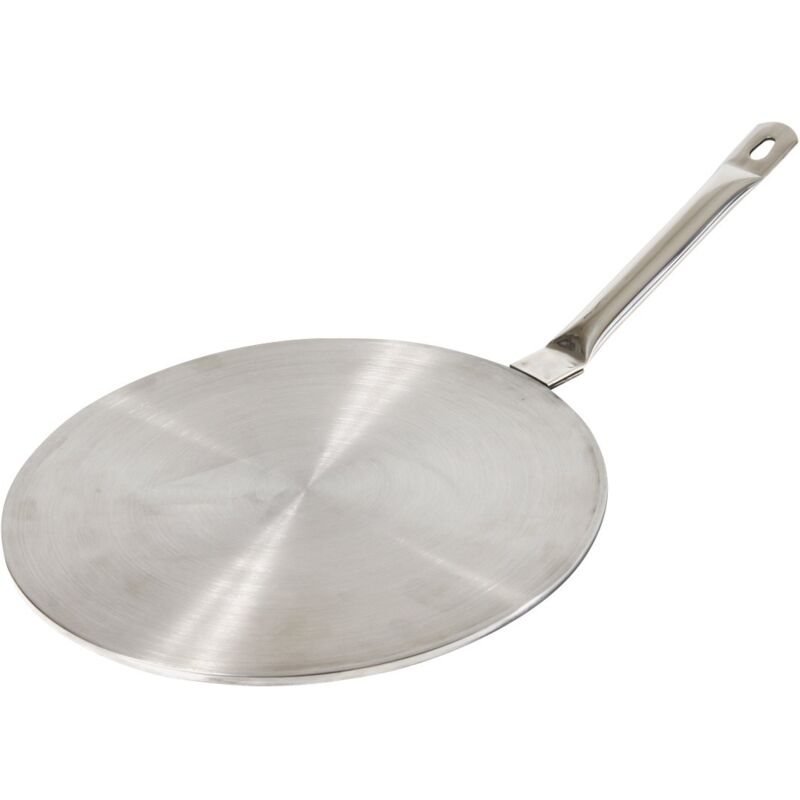 foto del prodotto crealys 510872 disco in acciaio inox 18 0 per induzione diametro 23 cm