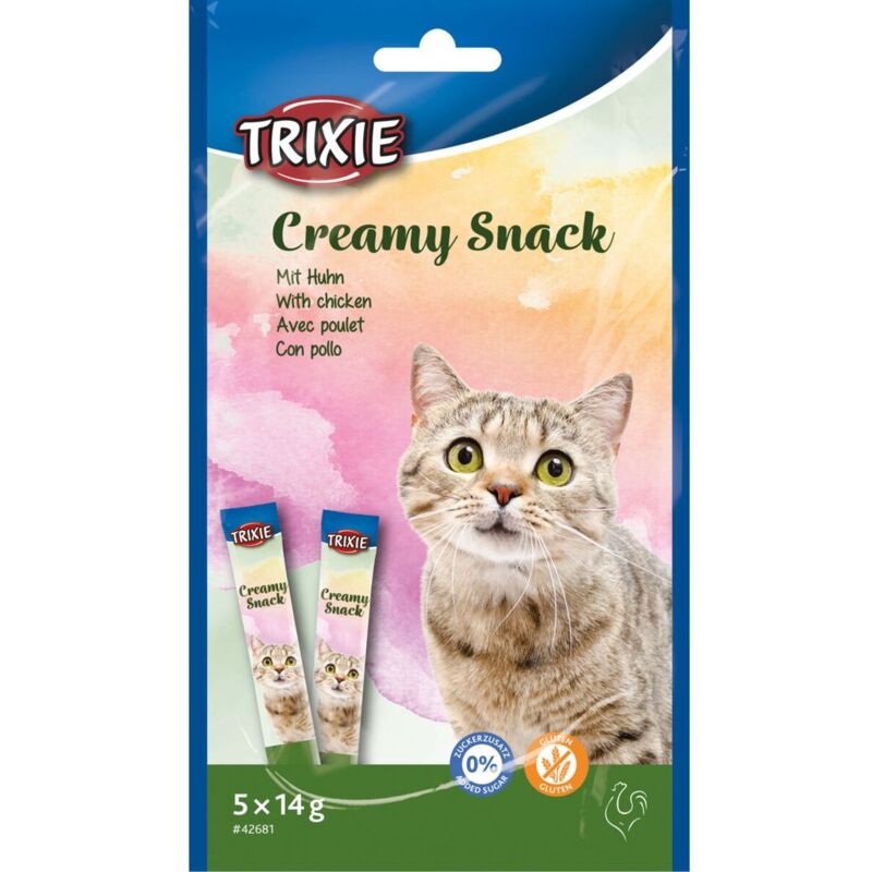 foto del prodotto creamy snack con pollo, 5x14gr a busta - offerta multipack 6 conf.