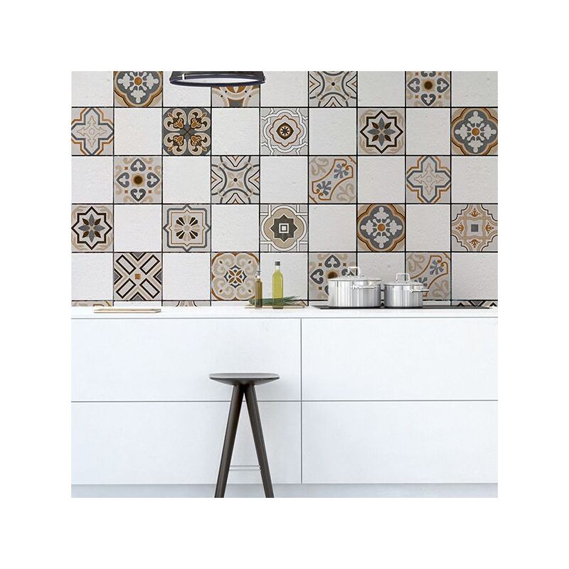 foto del prodotto crearreda piastrelle adesive design orientale 15x15 cm 20 pcs 