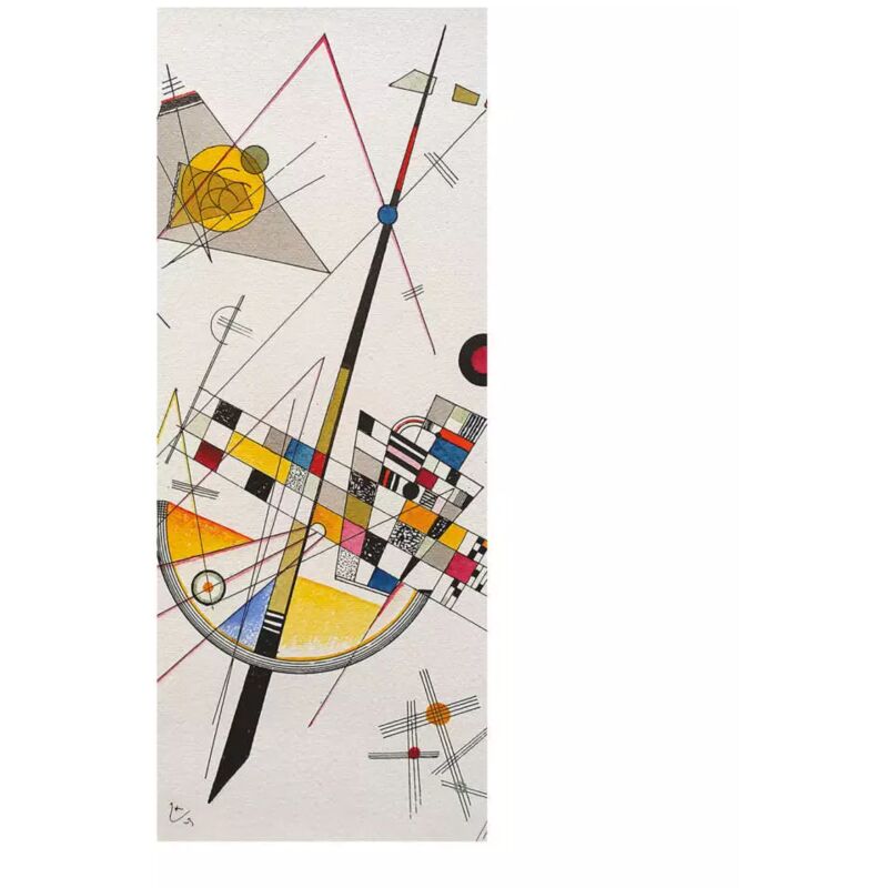 foto del prodotto crearreda rivestimento per porta in vinile fantasia kandinsky , 210x83 cm