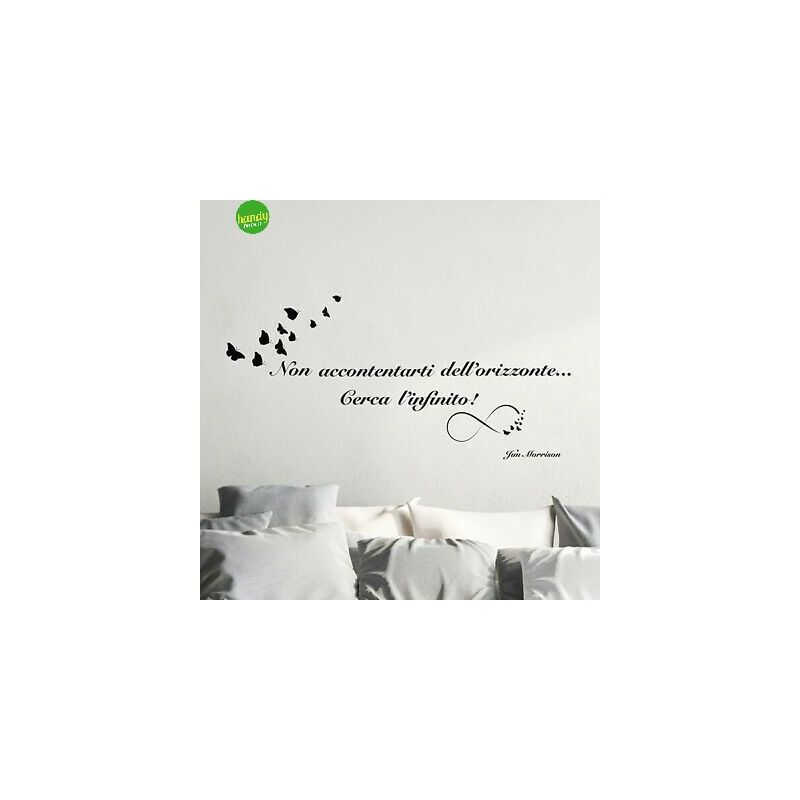 foto del prodotto crearreda sticker l infinito adesivo murale frasi famose natura geometrie fantasie 31x31 cm