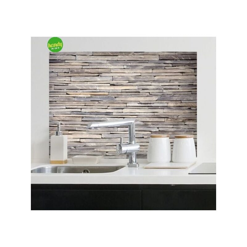 foto del prodotto crearreda sticker stones adesivo murale frasi famose natura geometrie fantasie 47x67 cm