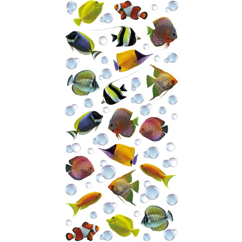 foto del prodotto crearreda stickers creative s colourful fisches decoro .