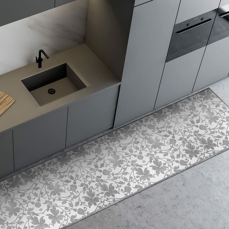 foto del prodotto crearreda tappeto cucina in vinile antiscivolo e lavabile runner multiuso resistente all usura passatoia cucina antimacchia adatto da tenere sotto