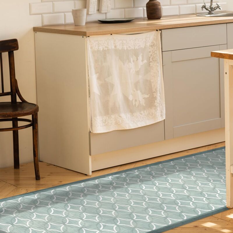 foto del prodotto crearreda tappeto cucina in vinile antiscivolo e lavabile runner multiuso resistente all usura passatoia cucina antimacchia adatto da tenere sotto
