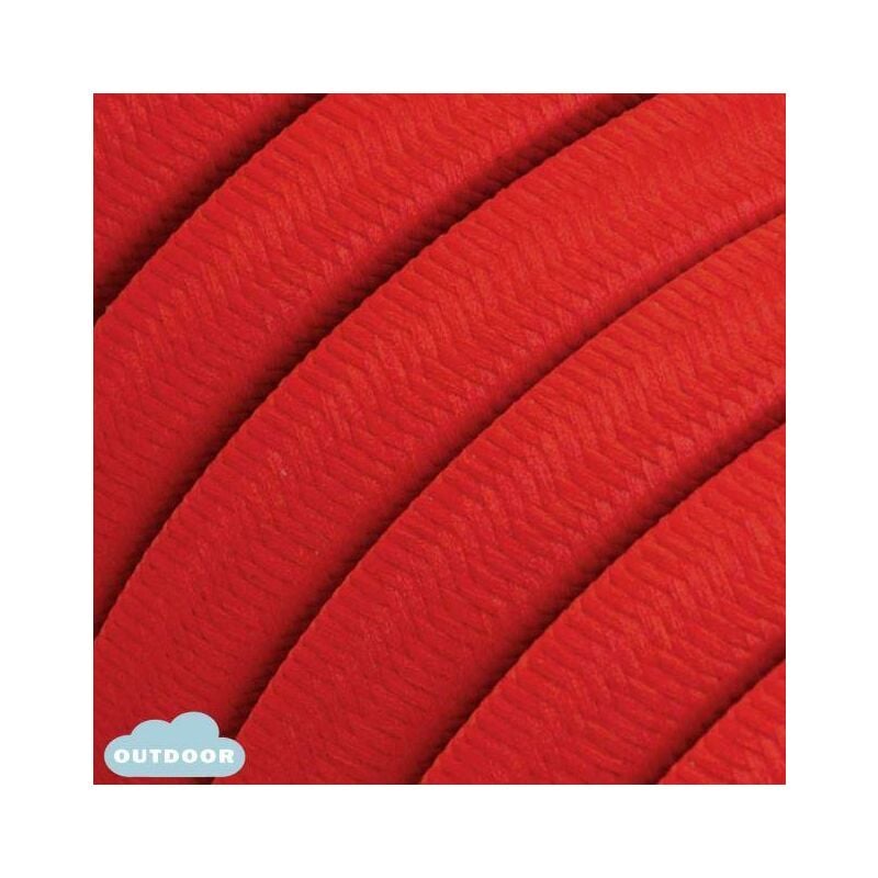 foto del prodotto creative cables cavo elettrico in tessuto creative cables lumet 2x1,5 effetto seta rosso xz15cm09