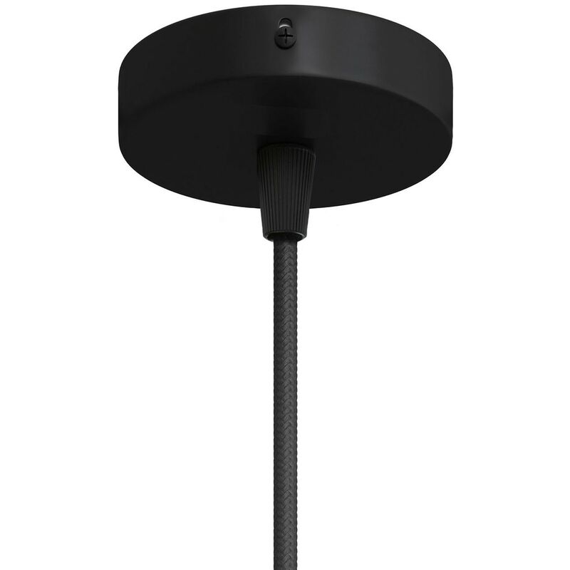 foto del prodotto creative cables creative cables italia kit mini rosone 1 foro centrale diametro 8,3 cm nero krm83fcvn