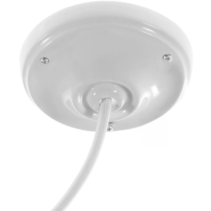 foto del prodotto creative cables creative cables italia kit rosone porcellana diametro 10,5 cm bianco 25923