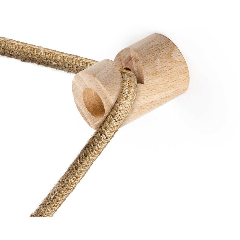 foto del prodotto creative cables decentratore, gancio a v a soffitto o parete in legno per cavo elettrico tessile