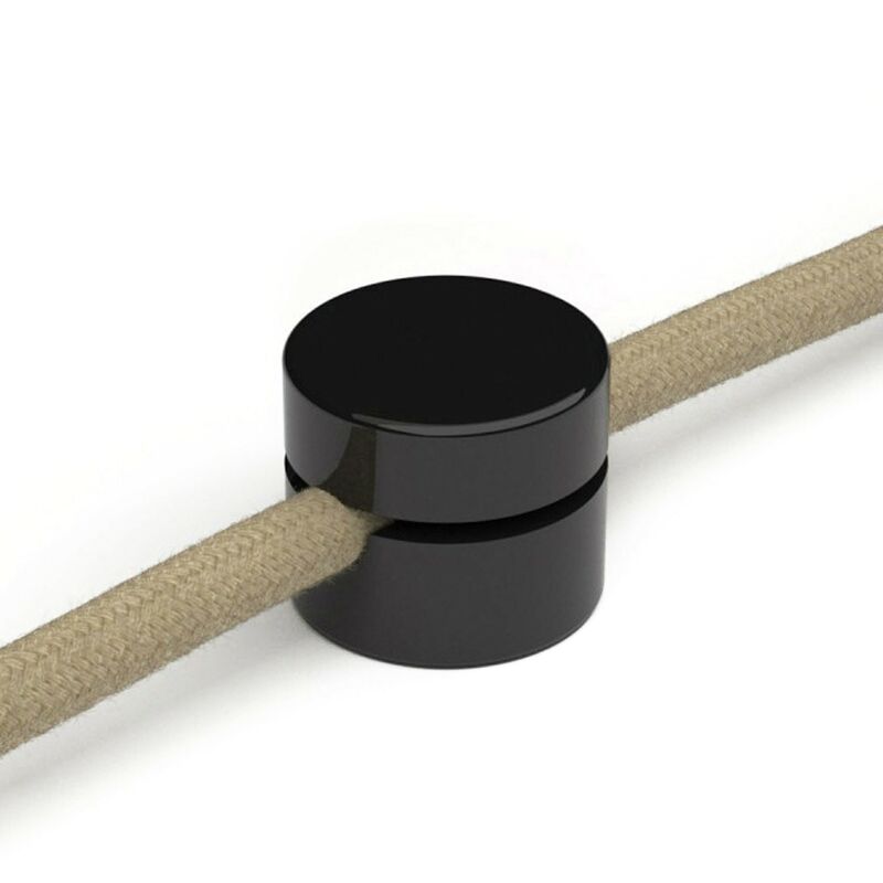 foto del prodotto creative cables fissaggio a parete passacavo universale per cavo tessile a larga sezione 3x1 e 3x1,5 e per sistema eiva 2 pezzi