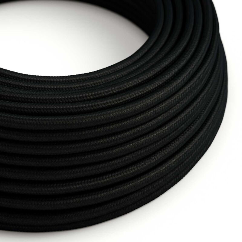 foto del prodotto creative-cables italia cavo 2x1 in tessuto nero ip65 xz2sm04