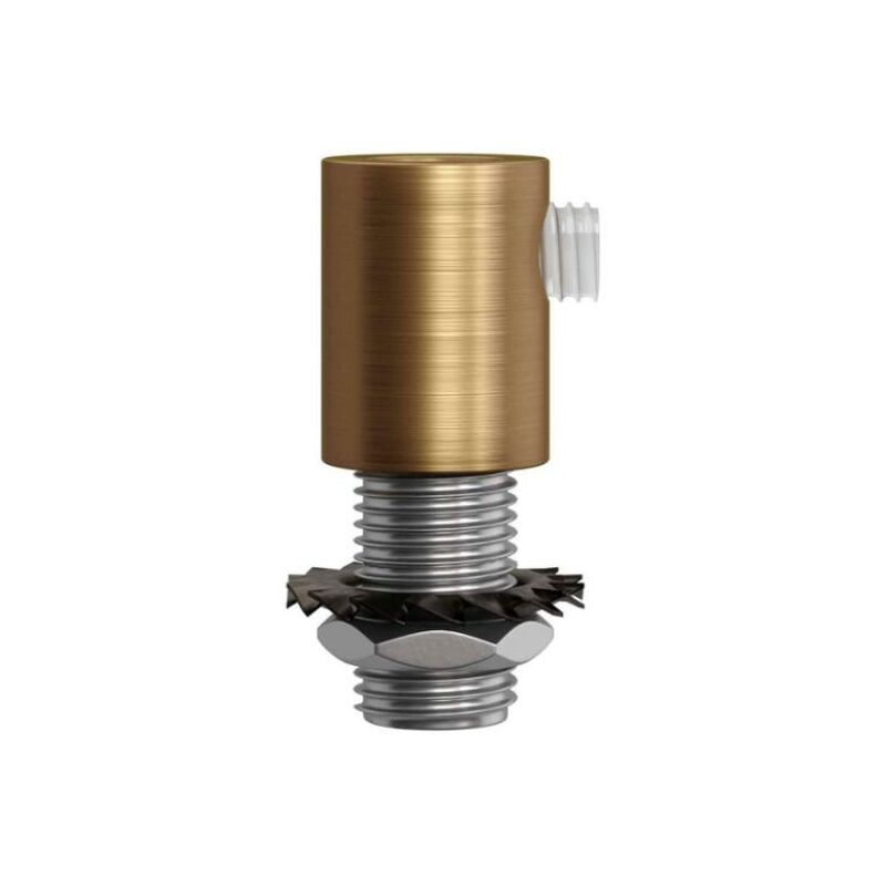 foto del prodotto creative cables italia serracavo cilindrico creative cables in metallo bronzo satinato 2 pezzi serm1otsx2