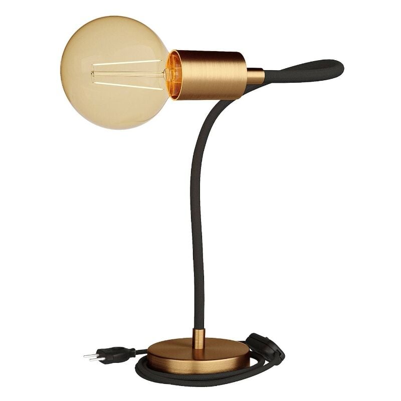 foto del prodotto creative cables - lampada da tavolo creative-cables table flex 1xe27 max 53w bronzo satinato - abm21otsflotsrm04eun