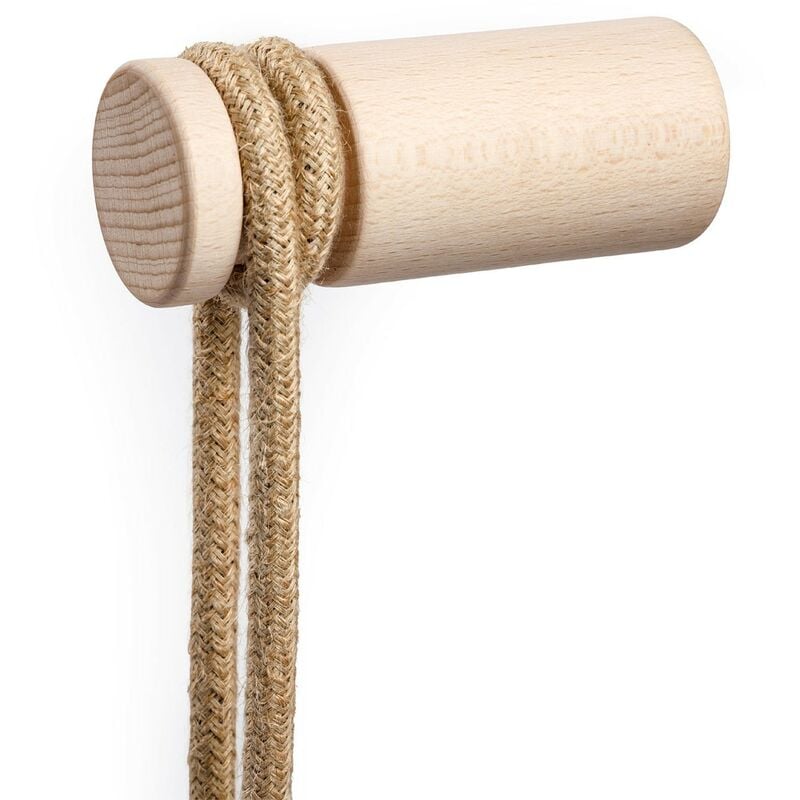 foto del prodotto creative cables rol , passacavo in legno, fissaggio a parete per lampada a sospensione