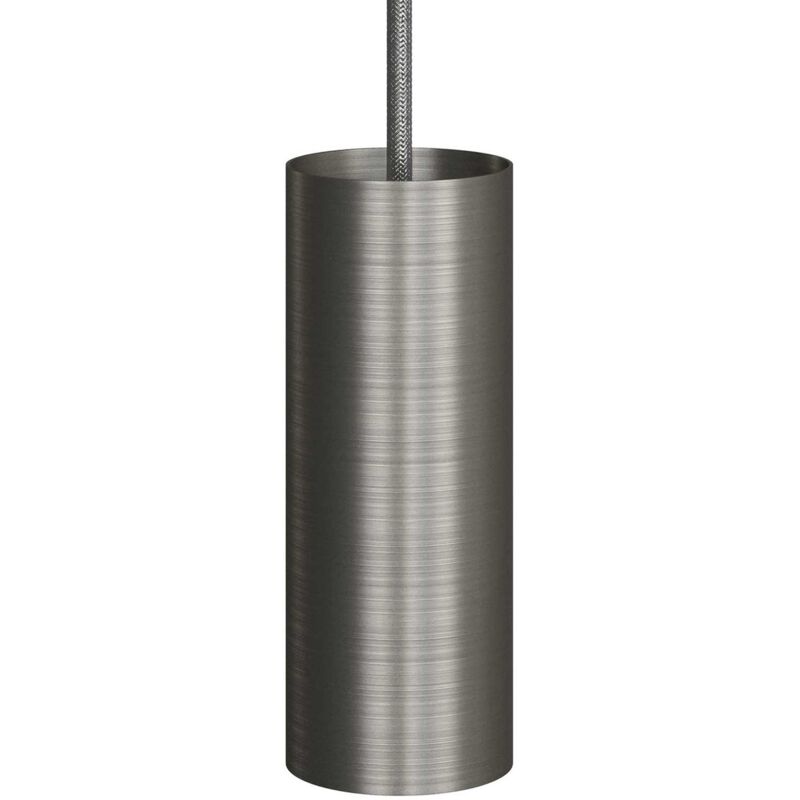 foto del prodotto creative cables tub e14, tubo in metallo per faretto con portalampada doppia ghiera e14