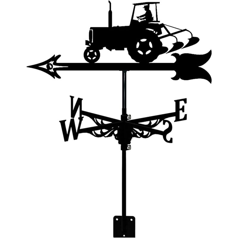 foto del prodotto creative metal art weathervane terra coltivata trattore portata esterna cortile casa