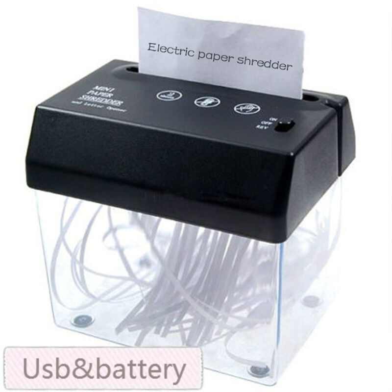 foto del prodotto creative mini desktop shredder usb elettrico a6 shredder ad alta sicurezza shredder a taglio trasversale shredder mobile shredder piccolo shredder