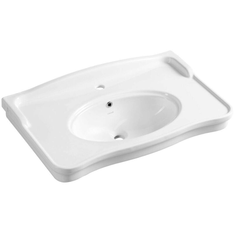foto del prodotto creavit sapho antik lavabo 800x495 mm, 1 foro per rubinetto, bianco an080