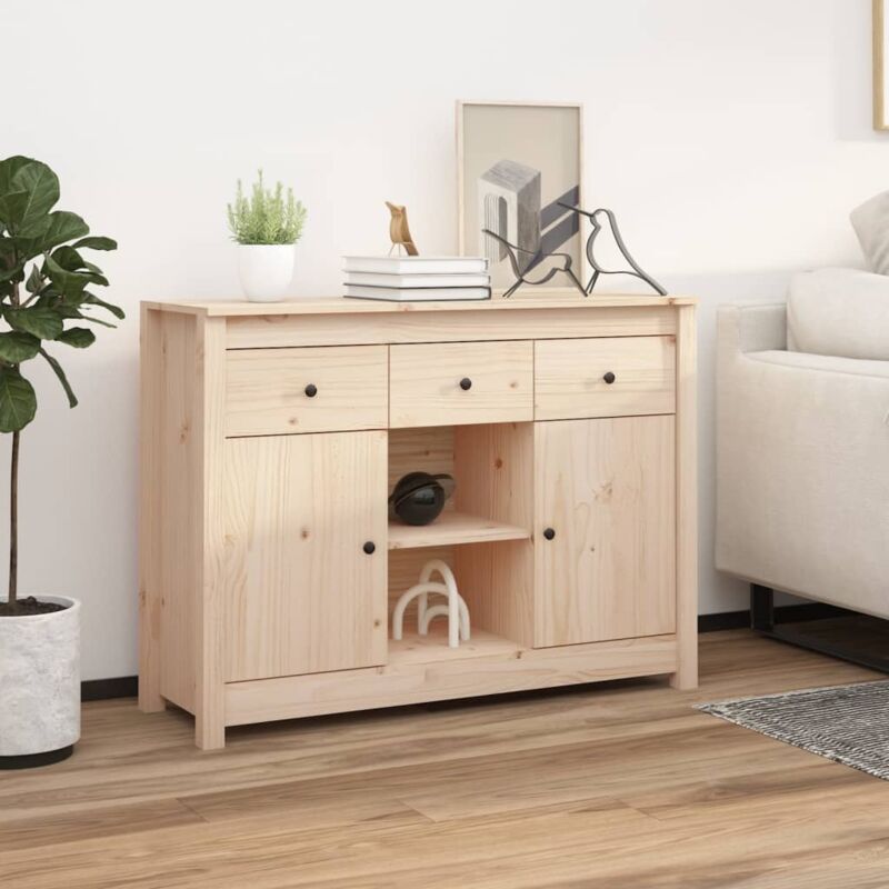 foto del prodotto credenza 100x35x74,5 cm in legno massello di pino vidaxl