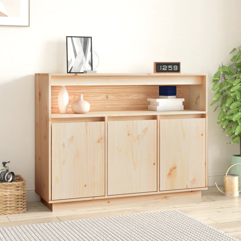 foto del prodotto credenza 104,5x34x80 cm in legno massello di pino vidaxl